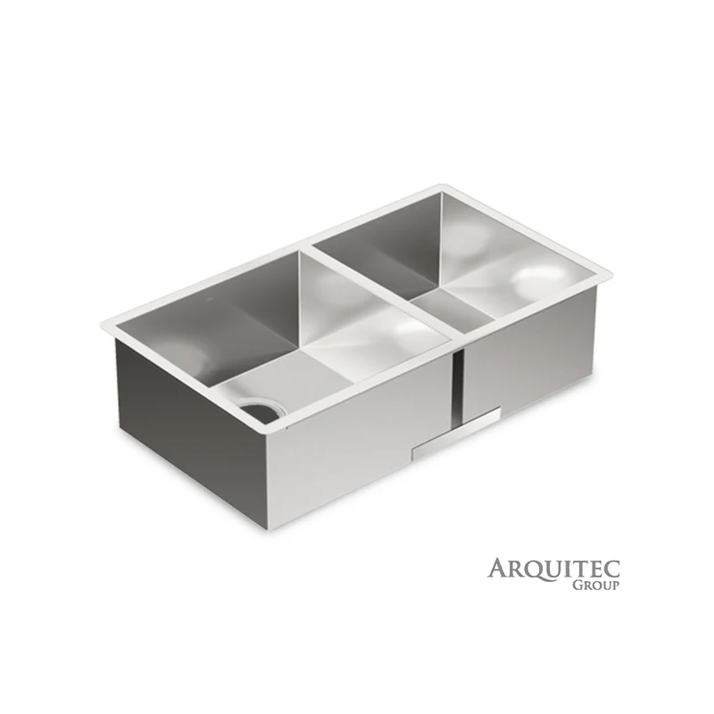 Poceta Doble De Acero Inoxidable Calibre 18 Serie 1800 - Moen - G18287