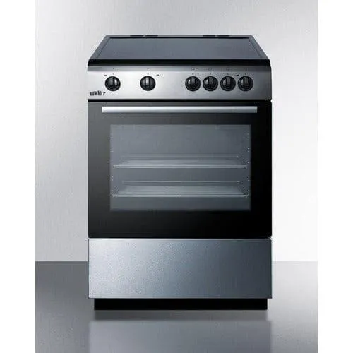 Summit 24" Wide Smooth Top Electric Range CLRE24