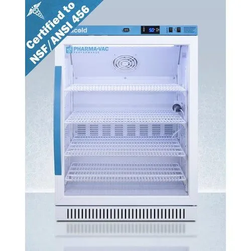 Accucold ARG6PV456 | 6 Cu.Ft. ADA Height Vaccine Refrigerator | NSF/ANSI 456 Certified