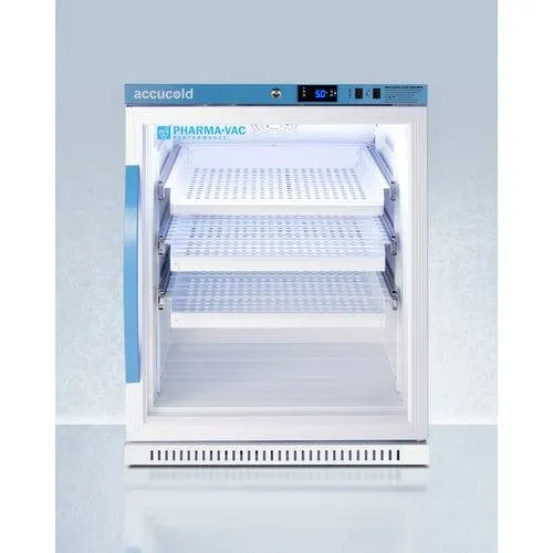 Accucold ARG61PVBIADADR | 6 Cu.Ft. ADA Height Vaccine Refrigerator w/ Removable Drawers