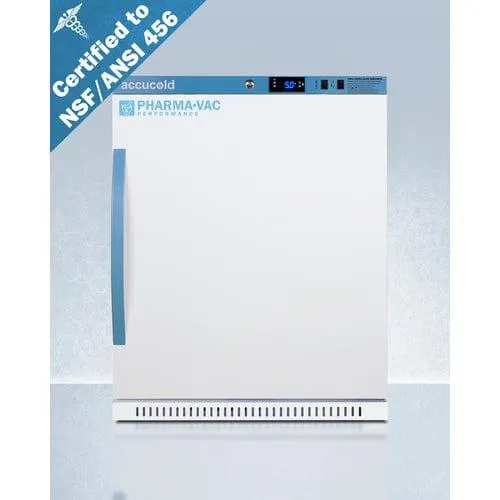 Accucold ARS62PVBIADA456 | 6 Cu.Ft. ADA Height Vaccine Refrigerator