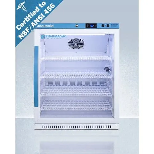 Accucold ARG61PVBIADA456 | 6 Cu.Ft. ADA Height Vaccine Refrigerator | NSF/ANSI 456 Certified