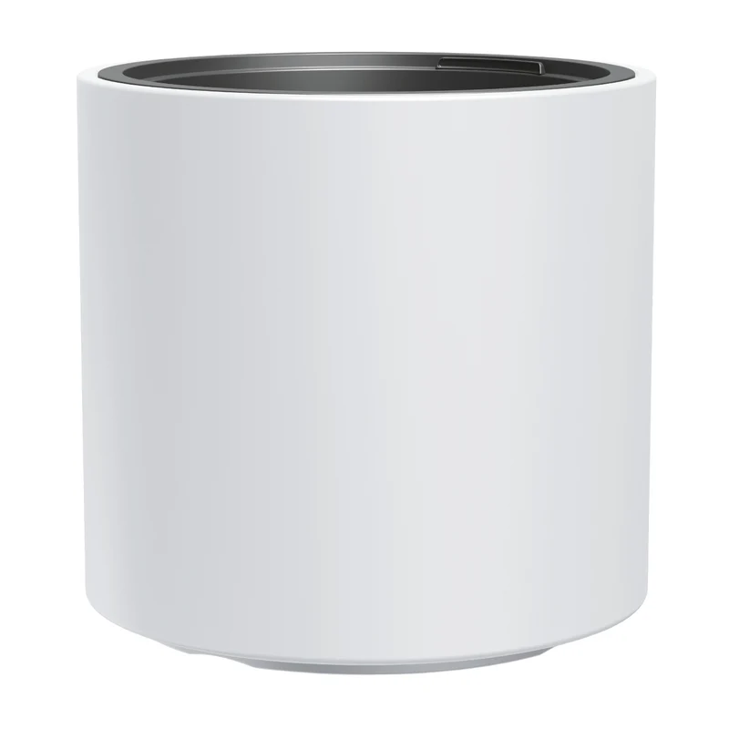 Maceta Prosperplast, con inserto, resistente a las heladas, altura 29cm, blanco, Heos