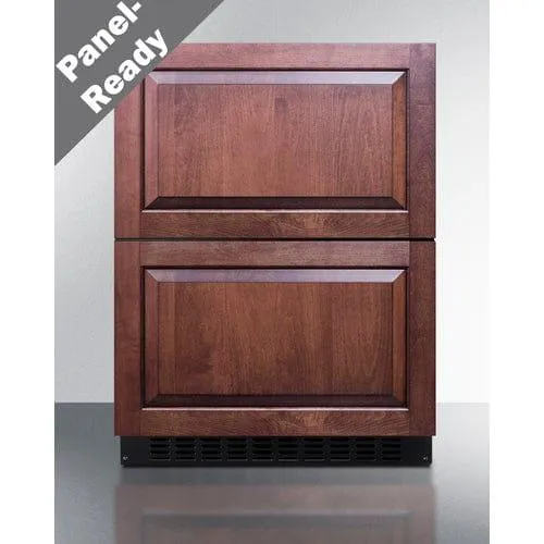Summit 24" Seamless Stainless 2-Drawer Fridge (ASDR2414)