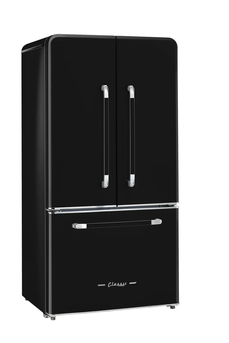 Unique 595Litre Midnight Black French Door Refrigerator UGP-595L B AC