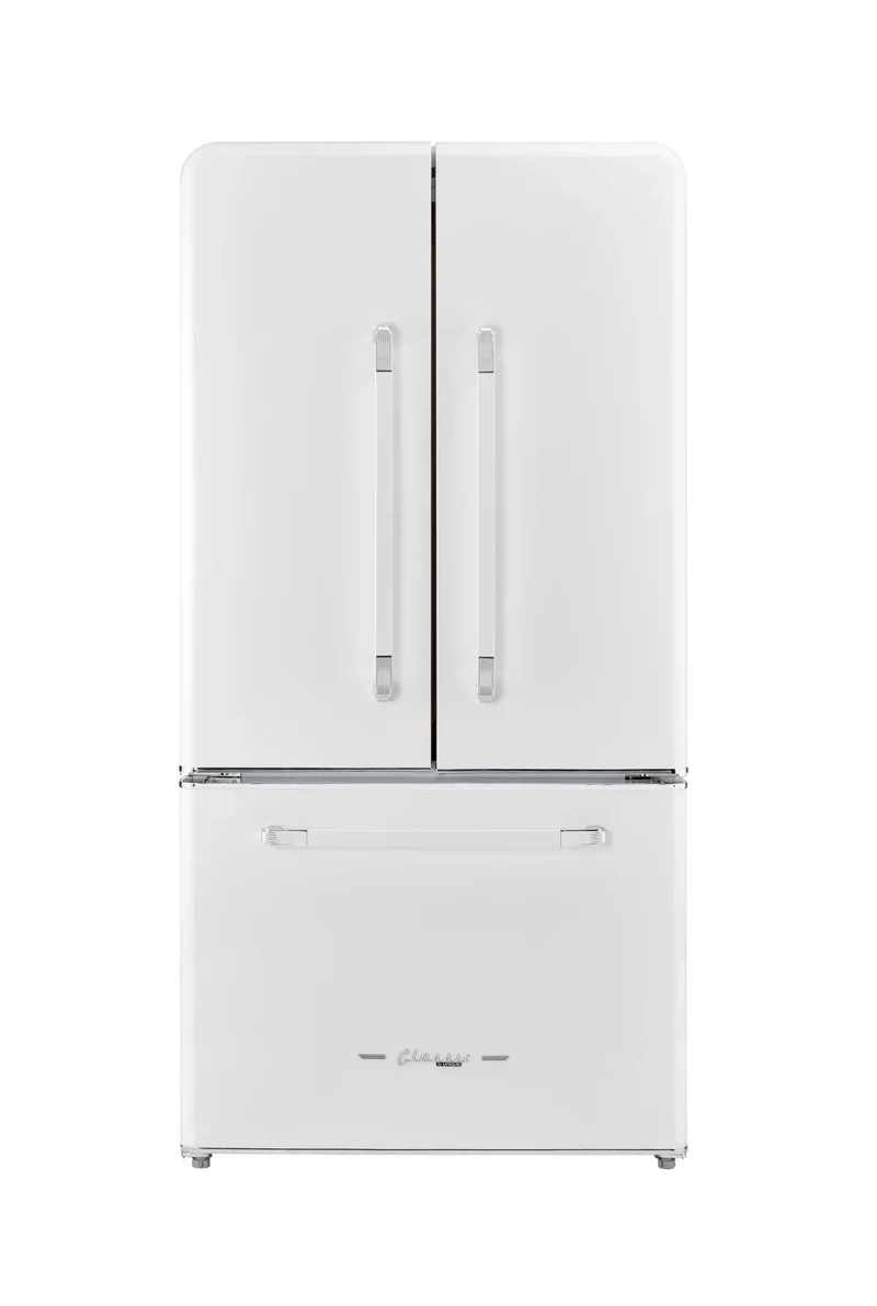 Unique 595Litre Marshmallow White French Door Refrigerator UGP-595L W AC