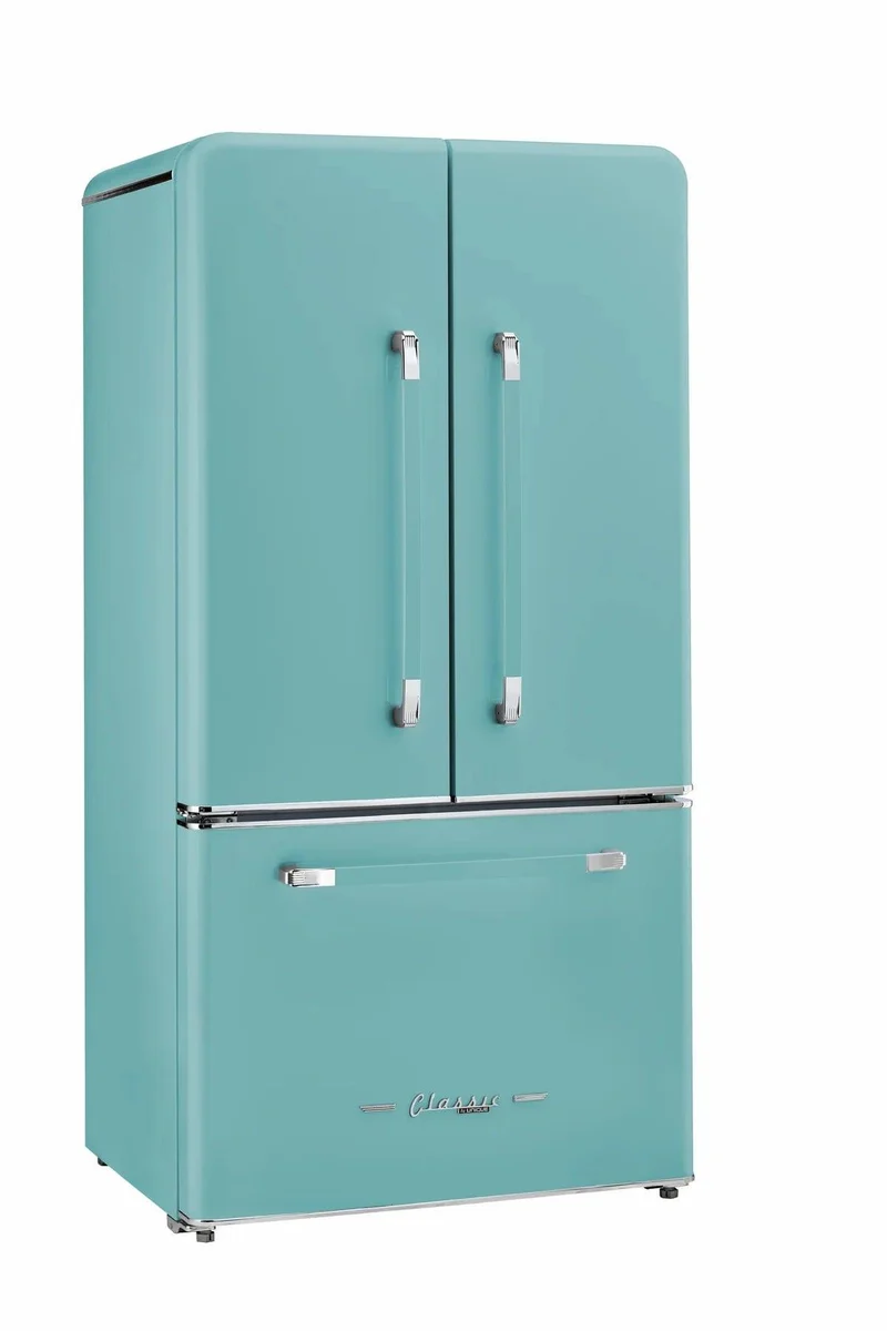 Unique 595Litre Ocean Mist Turquoise French Door Refrigerator UGP-595L T AC