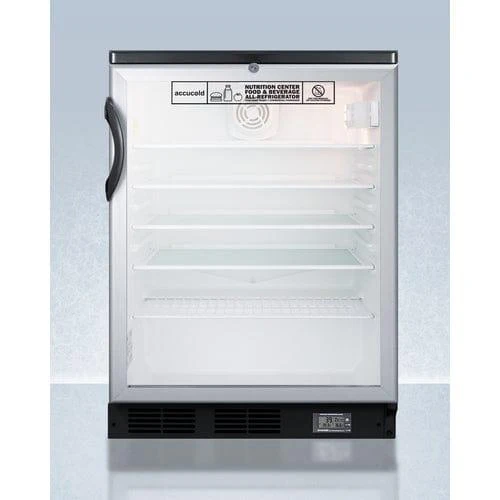Accucold 24" Wide All-Refrigerator SCR600BGLNZ