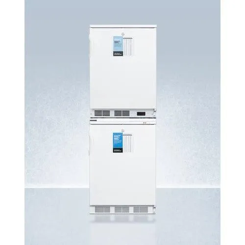 Accucold 24" FF7LW-VT65MLSTACKPRO All-Refrigerator and All-Freezer Combo