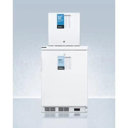 Accucold 24" FF7LW-FS24LSTACKPRO All-Refrigerator/All-Freezer Combo