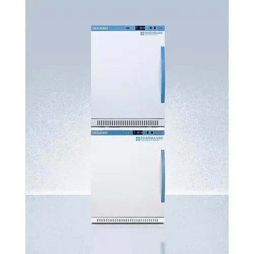 Accucold 24" Wide ARS6PV-AFZ5PVBIADASTACKLHD Refrigerator and Freezer