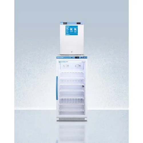 Accucold 24" ARG8PV-FS30LSTACKMED2 Wide Fridge-Freezer Combination