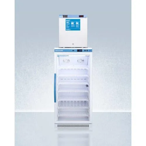 Accucold 24" ARG8PV-FS24LSTACKMED2 Combo All-Refrigerator/All-Freezer