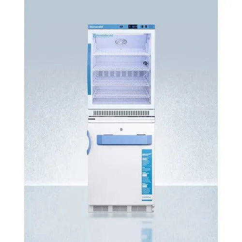 Accucold ARG6PV-VT65MLSTACKMED2 24" All-Fridge and All-Freezer Combination