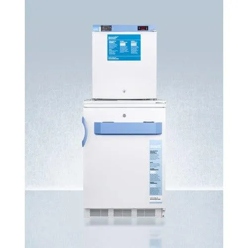Accucold FF7LW-FS24LSTACKMED2 | 24" Wide All-Ref/All-Freezer Combo