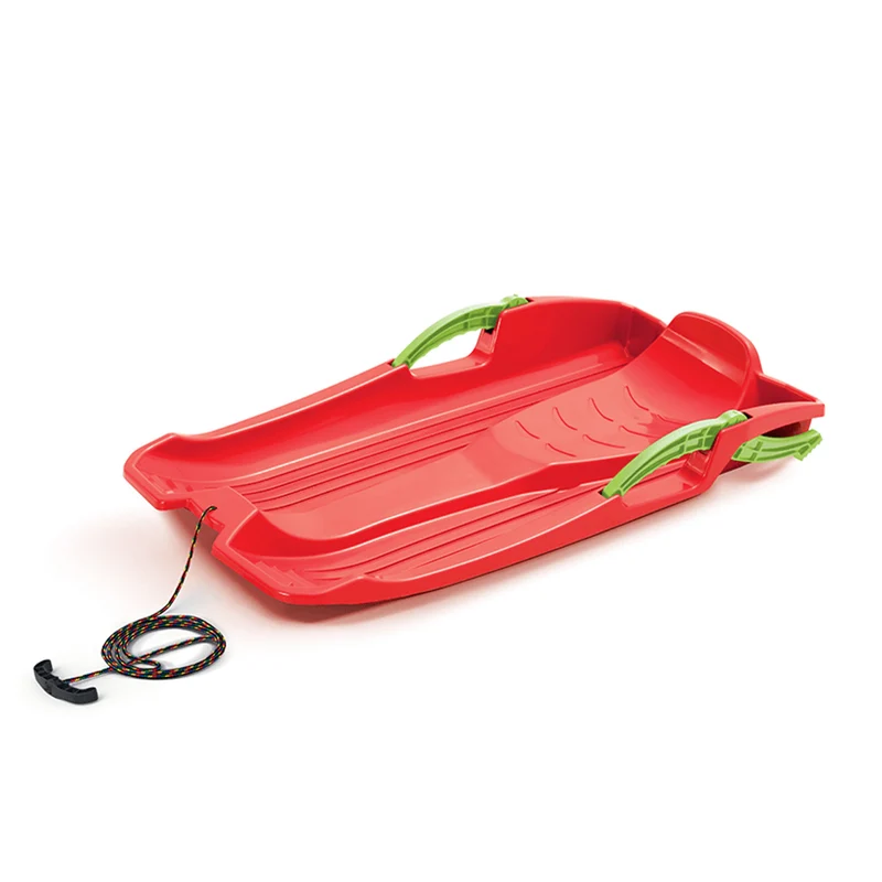 Trineo de plástico con freno Prosperplast Hornet rojo