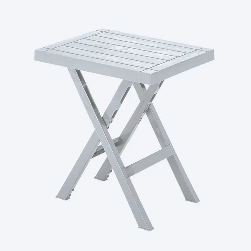 Mesa Plegable Rectangular Barú Gris Hielo