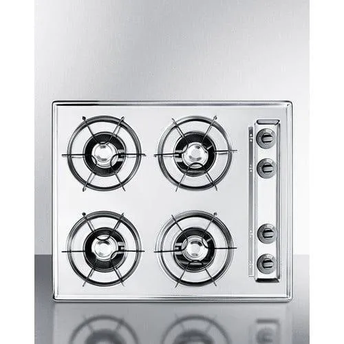Summit 24" Wide 4-Burner Gas Cooktop ZNL033