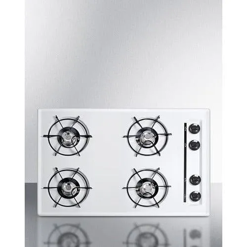 Summit 30" Wide 4-Burner Gas Cooktop WNL053