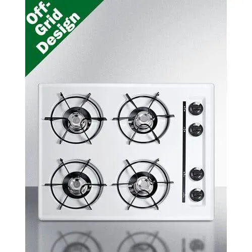 Summit 24" Wide 4-Burner Propane Gas Cooktop, Battery Start WLL03P