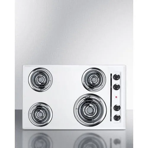Summit 30" Wide 4-Burner Coil Cooktop WEL05