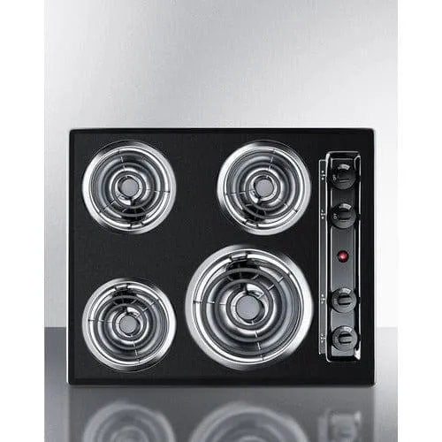 Summit 24" Wide 4-Burner Coil Cooktop TEL03