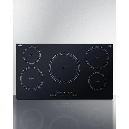 Summit 36" Wide 208-240V 5-Zone Induction Cooktop SINC5B36B