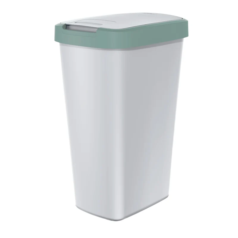 KEDEN COMPACTA Q Papelera de 45 litros NSAB45-5575C_427C - fresno con marco verde claro