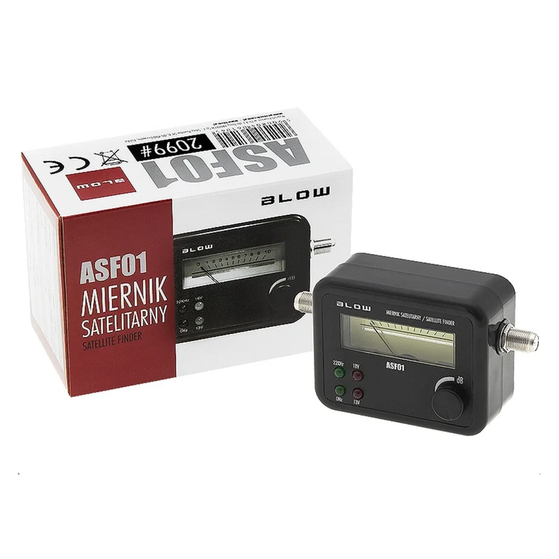 Medidor de señal de satélite Blow ASF01 en negro