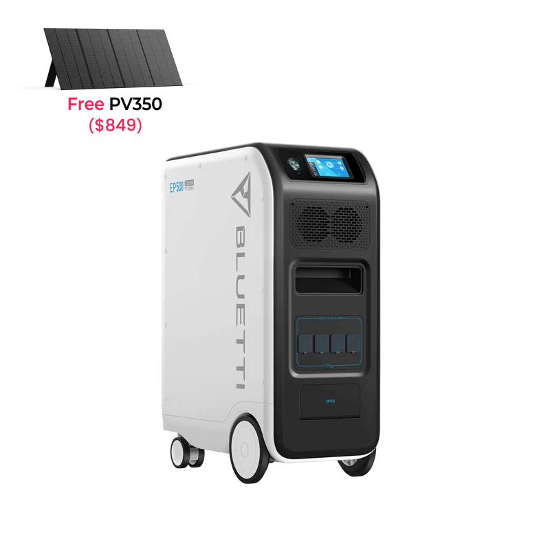 Bluetti EP500 Solar Power Station | 2,000W 5,120Wh