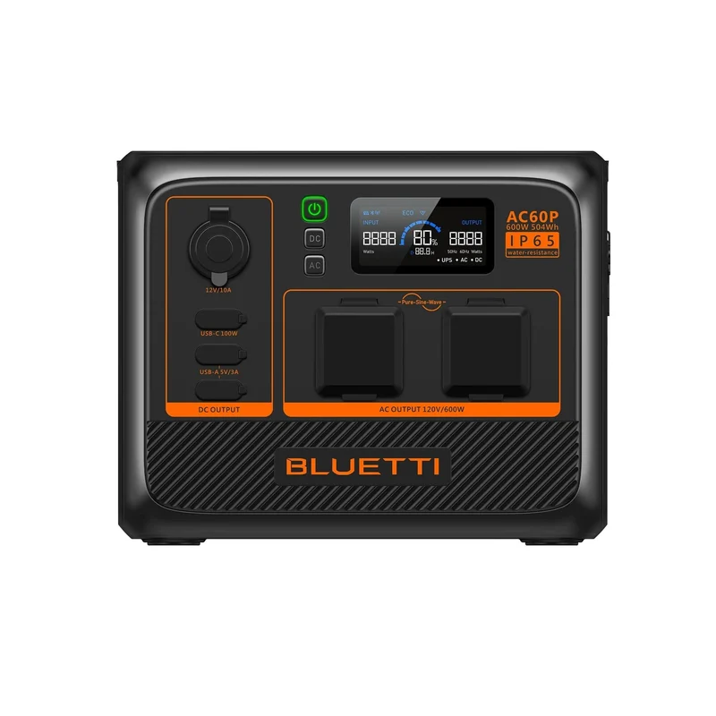Bluetti AC60 Portable Power Station | 600W 403Wh - Out of Stock No ETA