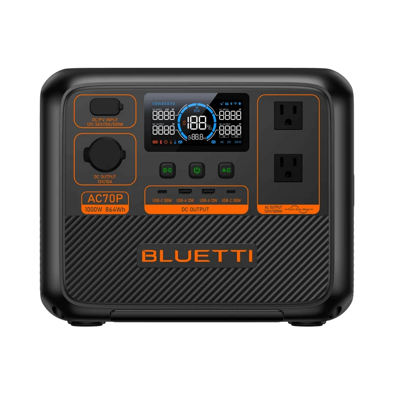 Bluetti AC70P Portable Power Station | 1000W 864Wh