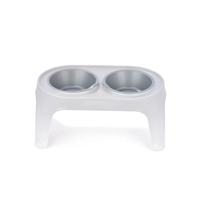 Comedero Alto para Perros Medium Gris Hielo