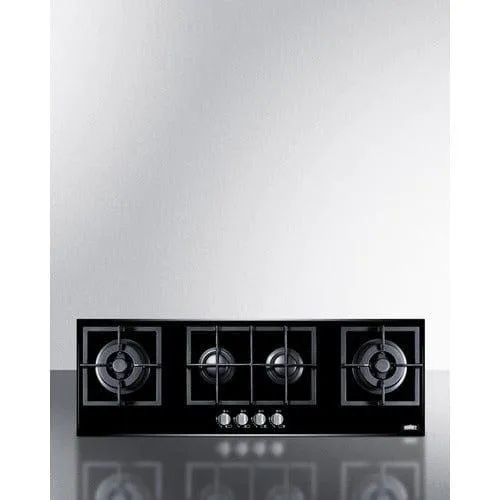 Summit 44" Wide 4-Burner Gas Cooktop GC443BGL