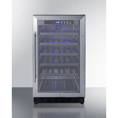 Summit 18" Single Zone Wine Cellar - Full SS Wrap (SWC1840BCSSADA)