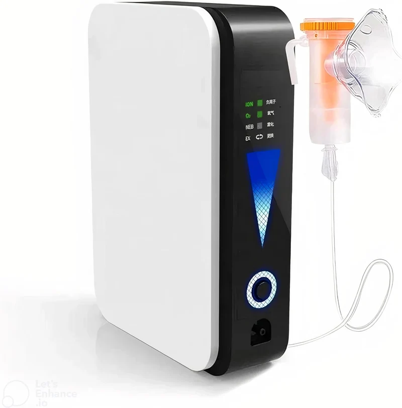 Compact portable oxygen concentrator with quiet operation