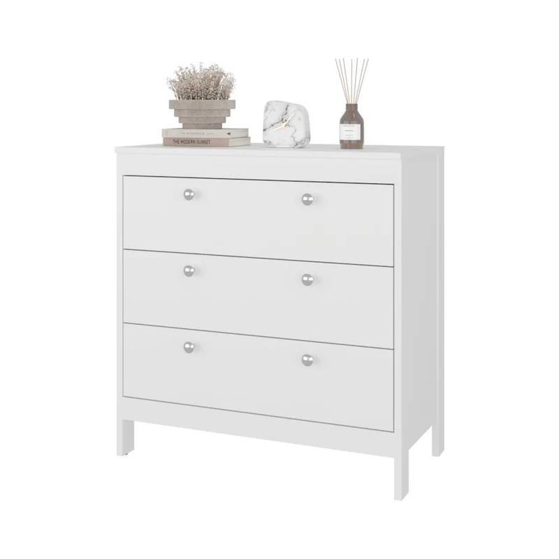 Organizador Newcastle, Blanco, con Tres Cajones ZF