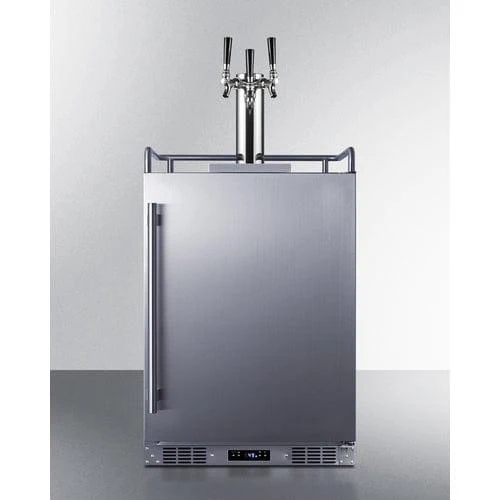 Summit 24" Wide Built-In Outdoor Beer Kegerator SBC683OSTRIPLE