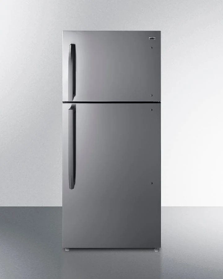Summit 30" Wide Top Freezer Refrigerator w/ Icemaker | Stainless Steel