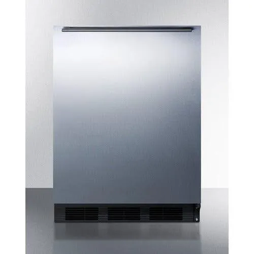 Summit 24" Built-In Fridge-Freezer - Horizontal Handle (CT663BKSSHHADA)