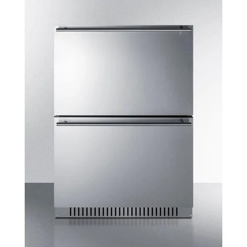 Summit 24" Drawer Fridge-Freezer - Full SS Wrap (ADRF244CSS)