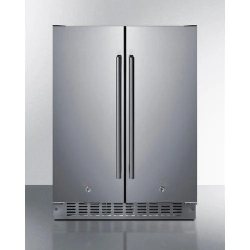 Summit 24" Wide Built-In Refrigerator-Freezer FFRF24SSCSS