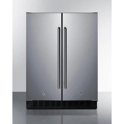 Summit Full 24" Wide Built-In Refrigerator-Freezer FFRF24SS
