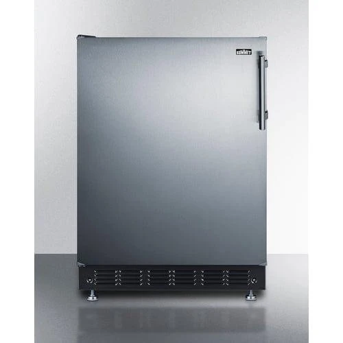 Summit 24" Wide Refrigerator-Freezer CT66BK2SSRSLHD