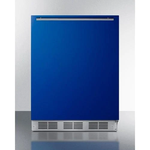 Summit 24" Retro Refrigerator - Blue/White (BRF611WHBADA)