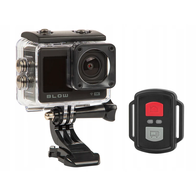 Cámara deportiva Pro4U 5K Blow, calidad 5K Ultra HD, 20 megapíxeles, objetivo gran angular de 160°, resistente al agua, mando a distancia, 78-568#