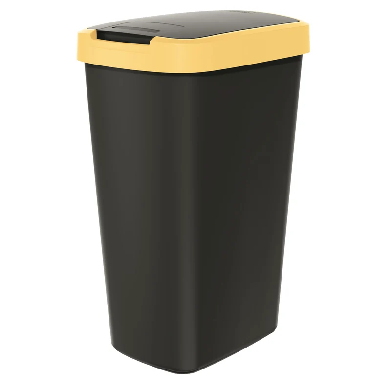Keden COMPACTA Q papelera con tapa - amarillo brillante 45l