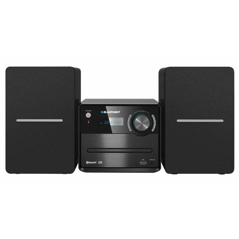 Microtorre Blaupunkt, potencia 30 W, radio FM, entrada AUX, conector USB, Bluetooth, MS13BT