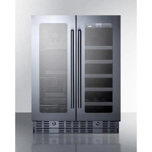 Summit 24" French Door Wine & Bev Center (ALFD24WBV)