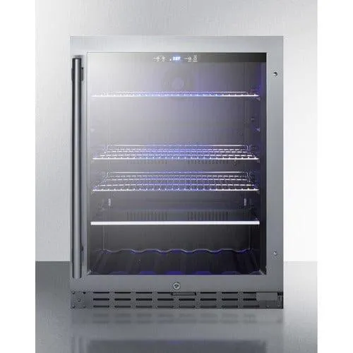 Summit 24" Beverage Cooler - Full SS Wrap (ALBV2466CSS)